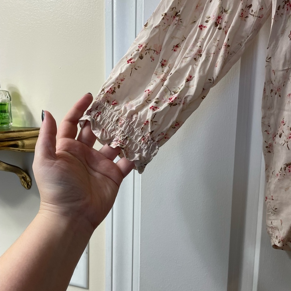 Cynthia Rowley Floral Blouse - Light Pink - Picture 3 of 5